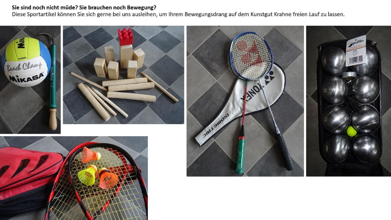 Fewo "Biene" Im Kunstgut Krahne ليهنين المظهر الخارجي الصورة